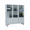 Cabinet 2593 With  3 Doors  127*114*30.5 Cm White (Limited 3 Months Warranty)