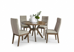 DINING ROUND ROOM TABLE ROANHOWE D769( TABLE + 4 CHAIRS) PACKAGE
