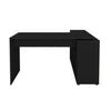 Office Table Nero 6079 8 Spacious Niches  140.3*130*75.4Cm Black (Limited 3 Months Warranty)