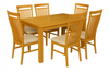 Dining Set Setsalles Table With 6 Chairs 160X80X78 N-Wb