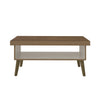 Coffee Table Lucca 3840 Retro Design  91*59*44.5Cm Pine/Off White  (Limited 3 Months Warranty)