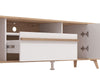 Tv Stand Orleans 11013346 2 Doors  189*40*52Cm Oak / White (Limited 3 Months Warranty)