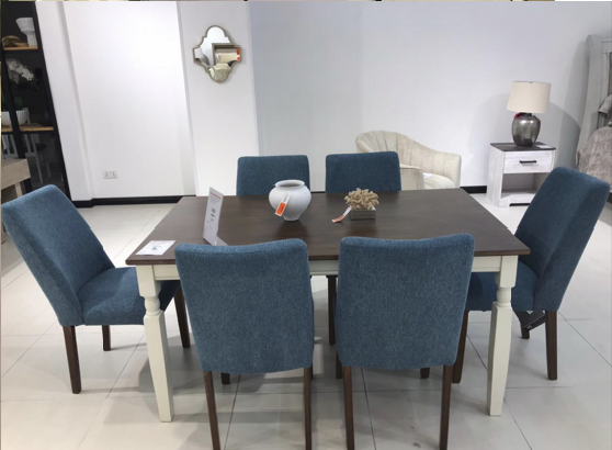 DINING TABLE WHITESBURG/LYNCOTT (1 TABLE + 6 CHAIRS) PACKAGE