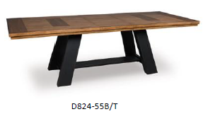 DINING TABLE TOP EXT CHADWORTH D824-55T