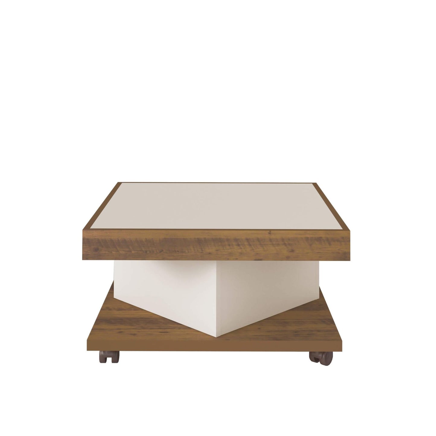 Coffee Table Saara 3964 Space On The Top  63*63*33.5Cm Pine/Off White  (Limited 3 Months Warranty)