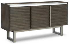 SERVER ARKENTON DINING ROOM SERVER D786-60 91.4CM*166.8CM*45.7CM GRAYISH BROWN/WHITE