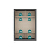 Wardrobe Darvi Ref 1182 2 Sliding Doors 120*206*45.9Cm Black  (Limited 3 Months Warranty)
