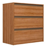Commode Decore 5745 3 Drawers  92.0Cm*90.0Cm*45.0Cm Cappuccino  (Limited 3 Months Warranty)