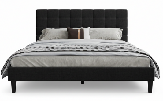 Beds Sf1018B 1009-31 Linen 160*200  Black  (Limited 3 Months Warranty)