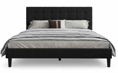Beds Sf1018B 1009-31 Linen 160*200  Black  (Limited 3 Months Warranty)