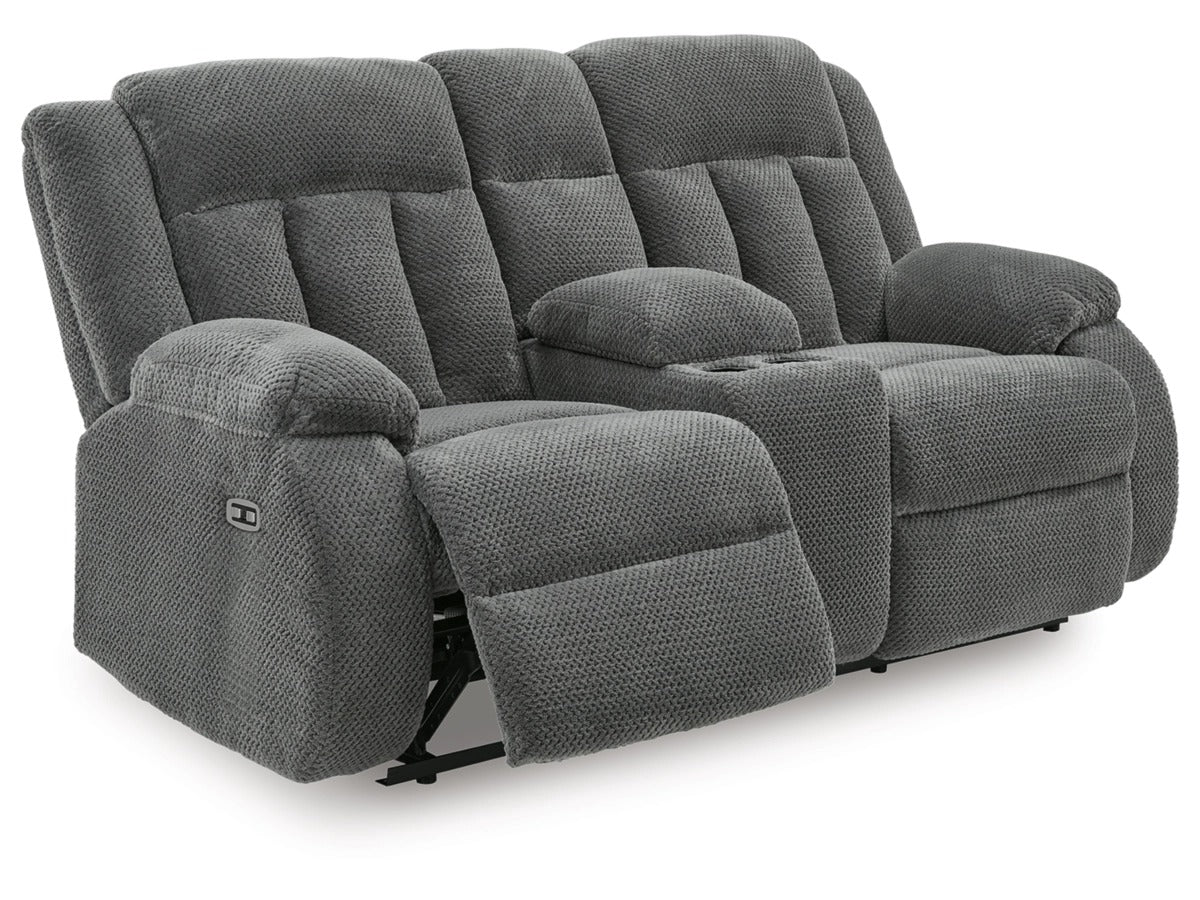 SOFA DBL REC PWR LOVESEAT W CONSOLE GREELY BEND 2140596
