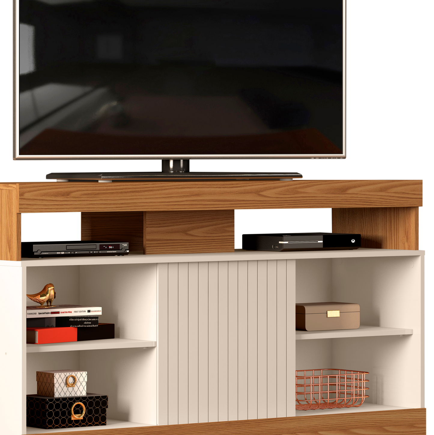Tv Stand Dili 23139222 Up To 60  160*67.7*37.2Cm Freijo/Off White  (Limited 3 Months Warranty)