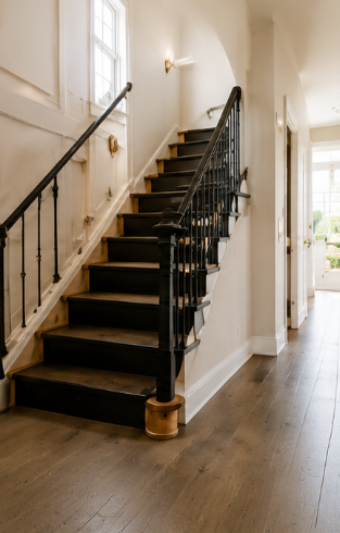 Staircases and corridors are accessible