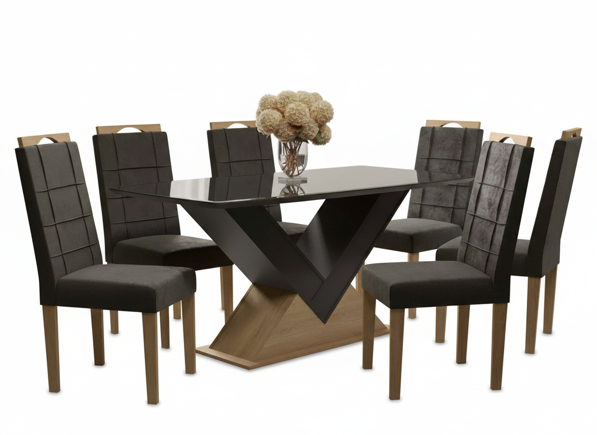 Dining Set Rio Csj1170Ea-A038 Table + 6 Chairs
