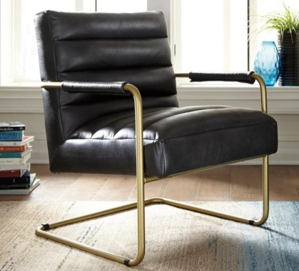 SOFA ACCENT CHAIR A54000010 75.9CM*75.9CM*62.9CM BLACK/WHITE