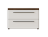 Nightstand Belfast 2 Drawers Walnut (Limited 3 Months Warranty)