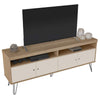 Tv Stand Liberty 4217 Up To 65 / 4 Doors  160*33.5*62Cm Oak/Off White (Limited 3 Months Warranty)