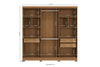 Wardrobe Cbj559-Cn 6 Doors With 2 Drawers & Mirror  223*223*47Cm Canela/ Cinnamon  (Limited 3 Months Warranty)