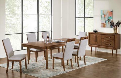 Dining Table Lyncott D615 (1 Table + 6 Chairs) Package