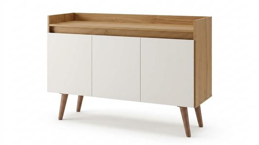 Cabinet Retro 5336R-355 3 Doors  H86*W109*D38Cm Canela/ Off White ( Limited 3 Months Warranty )
