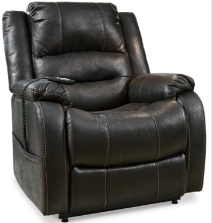 SOFA YANDEL POWER LIFT RECLINER 1090012 111.7CM*88.9CM*101.6CM BLACK (O)