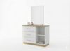 Dresser Sunrise 3 Drawers With 1 Door   White Gloss ( Limited 3 Months Warranty )