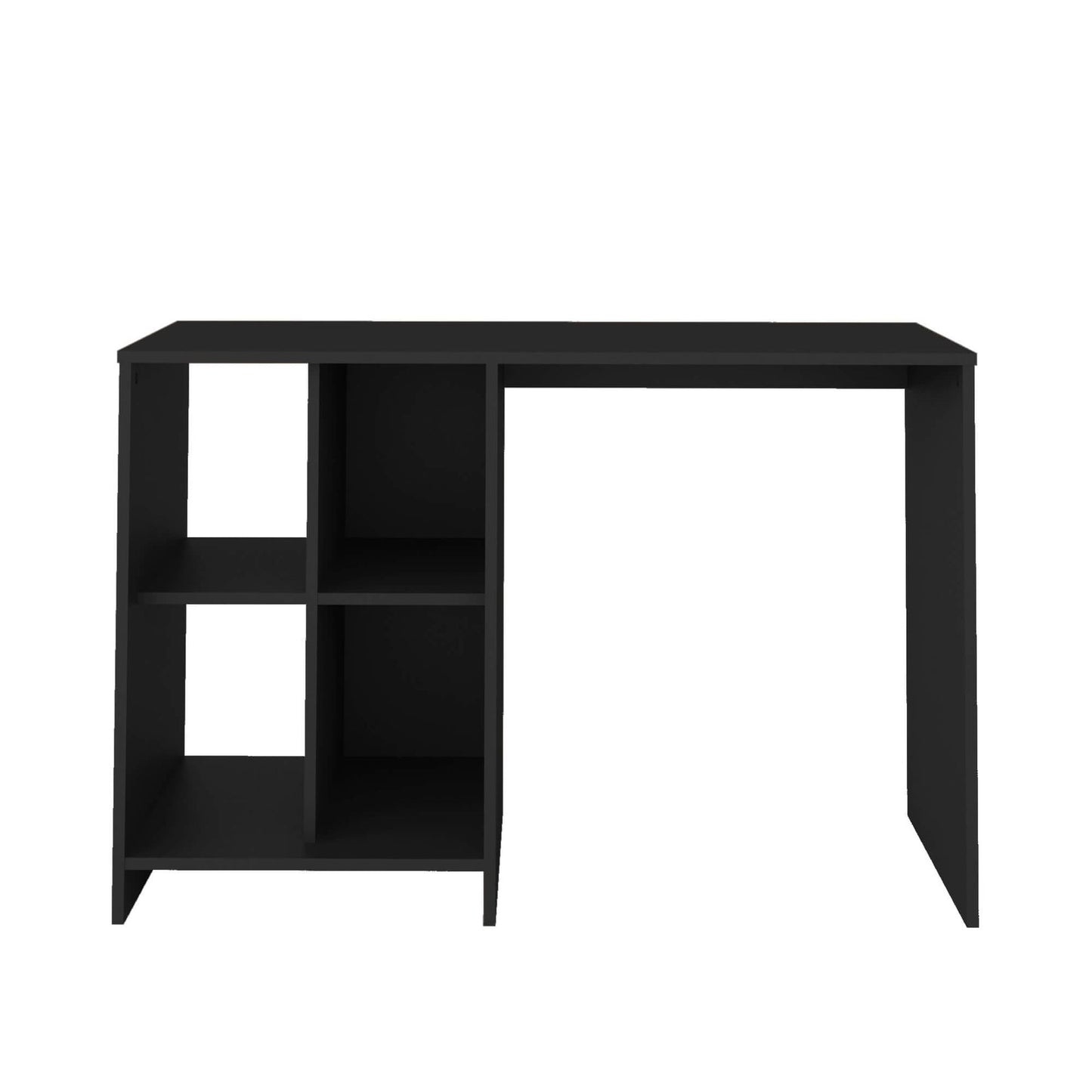 Office Table Matrix 3827 Four Niches  110*35*72.5Cm Black (Limited 3 Months Warranty)