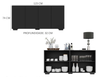 Buffet Mp3557 4 Doors  74*123*32Cm Black (Limited 3 Months Warranty)