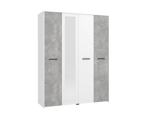 Wardrobe Varadero 4 Doors  157.5*53*203.5Cm Grey  (Limited 3 Months Warranty)