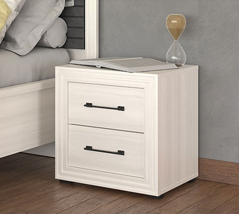 Night Stand Narbona 2 Drawers  51.5*42.5*53.5Cm Off White (Limited 3 Months Warranty)