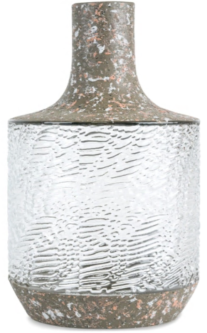 ACCESSORIES A52000283 VASE 27.9CM*16.5CM*16.5CM DARK BROWN