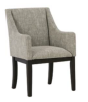 DINING CHAIR BURKHAUS DINING UPH ARM CHAIR (2/CN) D984-01A 91.4CM*59.6CM*58.4CM