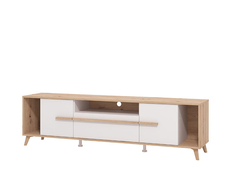 Tv Stand Orleans 11013346 2 Doors  189*40*52Cm Oak / White (Limited 3 Months Warranty)
