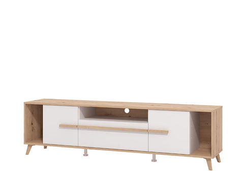 Tv Stand Orleans 11013346 2 Doors  189*40*52Cm Oak / White (Limited 3 Months Warranty)