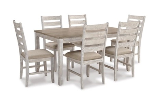 DINING TABLE SKEMPTON SET D394-425  914.4mm W x 1524mm D x 762mm H
