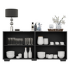 Buffet Mp3557 4 Doors  74*123*32Cm Black (Limited 3 Months Warranty)