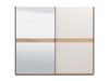Wardrobe Modena 2 Sliding Doors  245*62*217.5Cm White (Limited 3 Months Warranty)