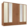 Wardrobe Democrata 163143Ep 6 Doors  Jatoba/Arena  (Limited 3 Months Warranty)