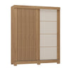 Wardrobe Montana 2198R-515 2 Sliding Doors  W177*H213*D50Cm Canelo/Off White  (Limited 3 Months Warranty)