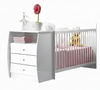 Berceau 0516 With Commode  91.5*173*68.5Cm White  (Limited 3 Months Warranty)