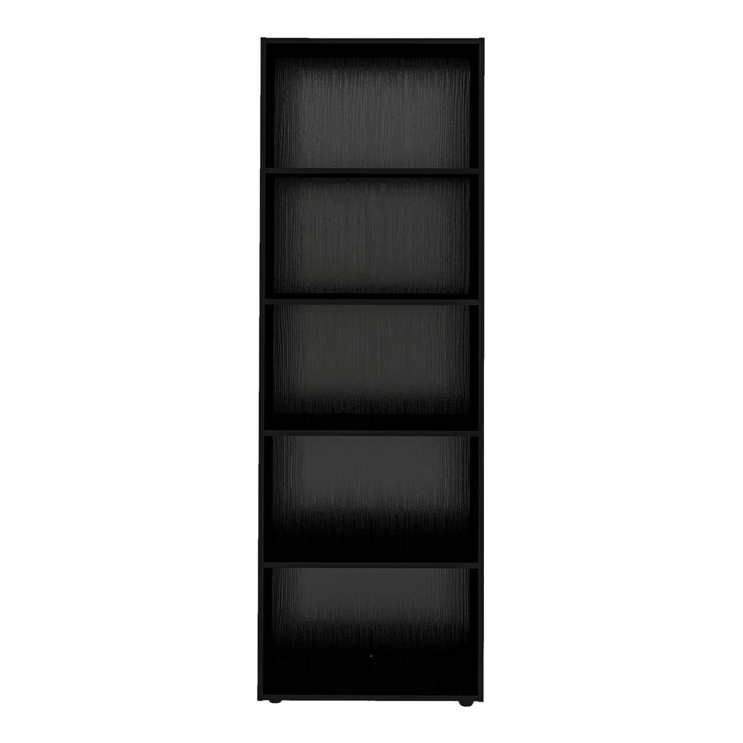 Bookcase Multy 4146 Five Shelves  60*30*180Cm Black  (Limited 3 Months Warranty)