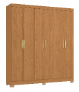 Wardrobe CB01R590-CN 6 doors with 2 drawers 205*180*47cm canela (limited 3 months warranty)