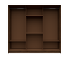 Wardrobe Rome 6 Doors Walnut (Limited 3 Months Warranty)