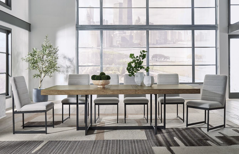 DINING TOMTYN D622 (TABLE + 10 CHAIRS) PACKAGE