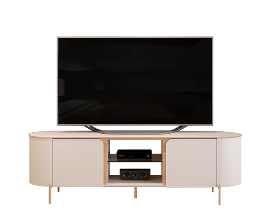 Tv Stand Adele 35758174 Up To 65  180*57*45Cm Off White  (Limited 3 Months Warranty)