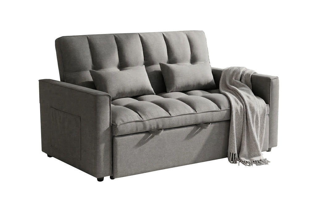 Sofa Bed YL-91841 Loveseat Sleeper GREY (limited 3 months warranty )