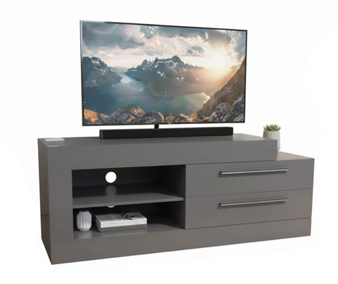 Tv Stand 477.658 Up To 60  61.5*165.5*47Cm Grafite/Black  (Limited 3 Months Warranty)