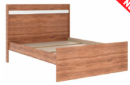 Beds ref 116932140 standard 140*190cm freijo/off white (limited 3 months warranty)