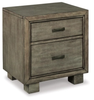 NIGHT STAND ARNETT 2 DRAWER B552-92 57.7CM*54.9MC*40.6CM GRAY