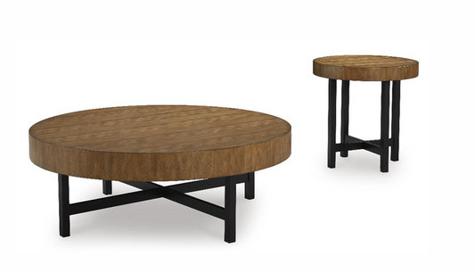 COFFEE TABLE STEENLAGE OCCASIONAL TABLE SET (2/CN) T575-12